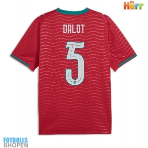 Billiga Portugal Diogo Dalot #5 Hemmatröja VM 2026 Kortärmad